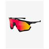 Scicon Occhiali Scicon Aeroshade XL nero brillante con lente a specchio SCN-PP rosso