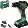 Bosch PSR18V-60 Trapano avvitatore 18V System (PBA18V 2,5 Ah, AL18V-20, valigetta)