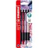 STABILO - Penna a Sfera - pointball Wildflower Edition | Inchiostro Blu, Astuccio da 4