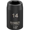 DeWalt DT7532-QZ Impact Socket (Shallow), 14 mm, 1/2