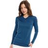 Merino.tech Maglia Lana Merino Donna - 100% Intimo Termico Lana Merino | Maglia donna a maniche lunghe, girocollo/V/U, per sport e outdoor, traspirante, ad asciugatura rapida, delicata