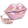 Ejoyous Telefono Fisso da Scrivania Rosa - Decorativo per Ragazze e Ufficio