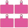 TBOC 4X Toppe di Fisaggio Universali Ricambio per Cordino Laccio Telefono Cellulare [Toppa Rosa Fluor] Porta Corda Cordini Cellulare da Collo con Tracolla Catena per Accessori Smartphone