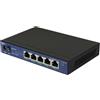 Allnet Switch non gestito a 5 porte 2.5GBit / 5x PoE / 1x LAN Fanless / "ALL-SG8005P-2.5G" (5 porte), Switch di rete, Nero