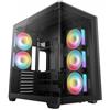 DEEPCOOL CASE MID TOWER CG590U 5F BLACK 5xARGB TG PANORAMICO