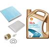 Shell FAI Kit Servizio Per TOYOTA PRIUS 1.8 Hybrid 0W20 Olio & Filtri