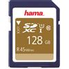 Hama, scheda SDXC da 128 GB, capacità 128 GB, tipo SDXC, classe 10, velocità di trasferimento 45 MB/s, colore nero