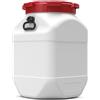 BasicNature: bidone a collo largo, quadrato, 66 litri, bianco