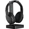 auvisio OK-320 Cuffie TV Cuffie stereo digitali senza fili con batteria ricaricabile e stazione di ricarica DSP 2in1