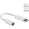 DINIC Adattatore Lightning da 3,5 mm (connettore jack) - Adattatore Lightning (audio AUX, per cuffie, bianco, marca DINIC)