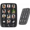 DeTeWe Telefono fisso per anziani con composizione rapida e vivavoce XLF-30