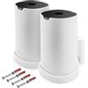 Mobilefox Supporto a parete adatto al router WLAN TP-Link AC1900 Deco S7 2 pezzi con gestione dei cavi