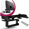 Mobilefox Supporto per presa a muro adatto ai router Telekom Speedport Smart 4 | 4 Plus | 4R | supporto WLAN con gestione dei cavi | supporto per router dual-band | facile installazione senza trapano