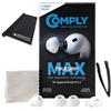 Comply Tappi auricolari Comply TrueGrip MAX per AirPods Pro 3, bianco S, con panno