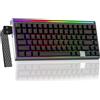 AULA-Verlag AULA HERO 75 HE: Tastiera da gioco magnetica 8K con attivazione rapida RGB, wireless, 75% (layout QWERTY US) - Interruttore magnetico Wind Cloud