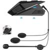 Dripio Auricolare Bluetooth per casco da moto, stereo, grado di protezione IP65, cancellazione del rumore