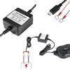 Dripio Caricabatterie per localizzatori GPS, 12-24V, con connettore Micro-USB, compatibile con i modelli TK905/TK913/TK915/TK918