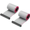Dripio Cavo piatto a 34 poli, passo 2,54 mm, lunghezza 0,5 metri, colore grigio, confezione da 2 pezzi.