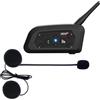 Dripio Auricolare Bluetooth per motocicletta, portata di 1200 metri, impermeabile, per 6 motociclisti