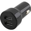 SeKi Caricabatterie USB per accendisigari, doppio USB, mini 3,1 A, ricarica rapida, compatibile con Apple iPhone, Samsung Galaxy, Nokia, Xiaomi, Google Pixel, LG, Huawei