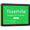 Logitech Tap Scheduler 2 con touchscreen da 10,1 pollici e luminose spie di stato a LED, ideale per le sale conferenze moderne, in grafite