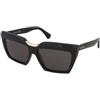 Max Mara Spark-7 MM0137 01A | Occhiali da Sole Graduati o Non Graduati | Prova Online | Plastica | Cat Eye | Nero, Oro | Adrialenti