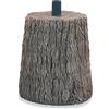 BOP Base Tronco Nature Per Albero Di Natale Effetto Legno Real Touch - Base Rialzata, Ceppo Fino a 210 cm - Supporto Decorativo, Vaso Design Ultra Realistico