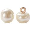 Whakano 10 bottoni in perle con occhiello, 10 mm, bottoni decorativi per cucito e fai da te, bottoni di ricambio per maglioni fai da te, cappotti, camicia, regalo, beige