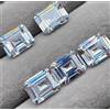 Smeraldo Taglio Cvd Diamante 5 Pezzi Lotto Laboratrio Cresciuta 0.30 KT D Colore