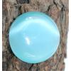 Gemma Naturale Occhio di Gatto Blu Big Sky 307.75 Ct 50 mm Rotonda T37365