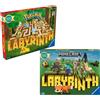 RAVENSBURGER - Labyrinth Minecraft e Pokémon Gioco da Tavolo Strategico 2-4 Giocatori, 7+ Anni