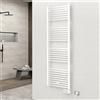 CORDIVARI Termoarredo Bagno Cordivari Lisa 22 Elettrico H 1385 Larghezza 500 mm Bianco Plus
