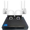 Andowl Kit Telecamere WiFi 2 PTZ 4K con Registratore NVR Videosorveglianza Sicurezza