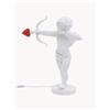 SELETTI Lampada da tavolo grande con luce regolabile Cupido - Rosso, Bianco
