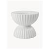 Lyngby Porcelaen Portacandele in porcellana con superficie scanalata Tura - Bianco