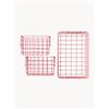 Mustard Made Set di 3 cestini in metallo The Baskets - Rosé