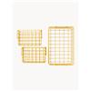 Mustard Made Set di 3 cestini in metallo The Baskets - Giallo