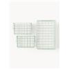Mustard Made Set di 3 cestini in metallo The Baskets - Verde chiaro