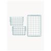 Mustard Made Set 3 cestini in metallo The Baskets - Blu chiaro
