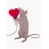 SELETTI Lampada da tavolo a LED con porta USB Mouse - Rosa