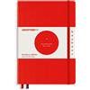 LEUCHTTURM1917 359619 Taccuini Medium A5, Copertina rigida, 251 pagine numerate, Rosso, Puntini, Bauhaus Edition