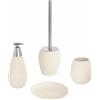 Feridras Set completo 4 accessori bagno in ceramica bianca | Safari