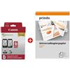 Canon Value Pack nero / differenti colori / Bianco / Bianco PG-545+CL-546 MCVP + Prindo Universal Papier 500 Blatt ~360