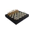 Italfama Lusso Ottone Scacchi Set Con Legno Tavola & Cassetto, Fatto IN Italia