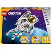 LEGO Creator 3 in 1 Astronauta 31152 | Giochi creativi per bambini da 9 anni, set ricostruibile in cane spaziale o in astronave giocattolo, idea regalo, 647 pezzi