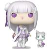 Funko Pop Buddy Animation Re:Zero Emilia Puck Personaggio In Vinile
