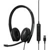 EPOS ADAPT 160T ANC USB Auricolare Cablato A Padiglione Ufficio USB tipo A Nero