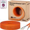 hb-digital Cavo di posa CAT7 Cavo di installazione Duplex 50 m S/FTP AWG23 LSZH arancione