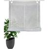 W. Schmidt GmbH HOME WOHNIDEEN Tenda a rullo struttura in lino tinta unita "Casper" 130 x 45 cm 1x Tenda a rullo incl. occhielli e ganci Grigio