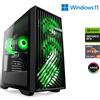 CSL-Computer PC da gioco CSL, AMD Ryzen 5 7600X, 5100 MHz, GeForce RTX 4060, 16 GB di RAM DDR5, 1000 GB di SSD M.2, Windows 11, USB 3.2 | M10700H
